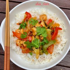 A picture of Prawn stir fry.