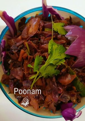 A picture of #BaiganiPattagobhi ki sabji.