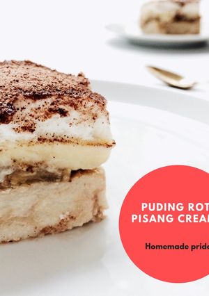 Foto resep Puding Roti Pisang Creamy