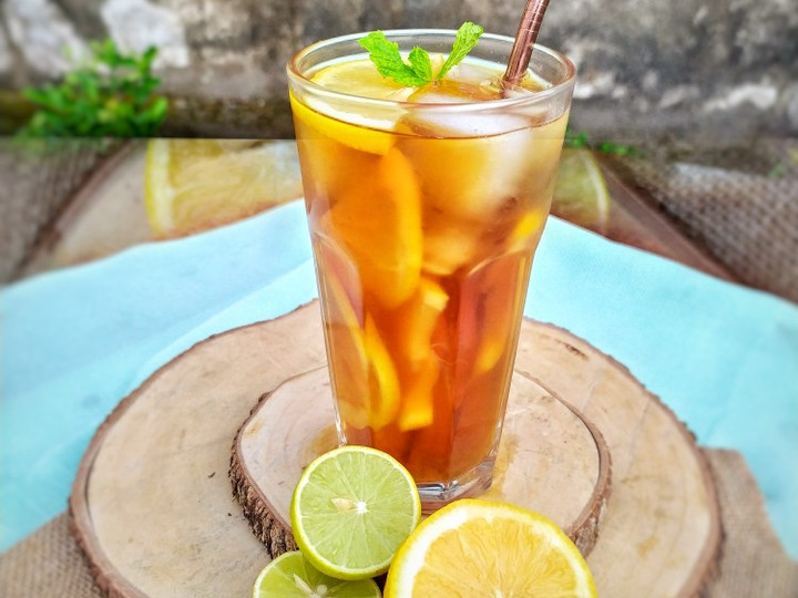 Standar Resep  membuat Honey Lemon Tea Iced yang enak