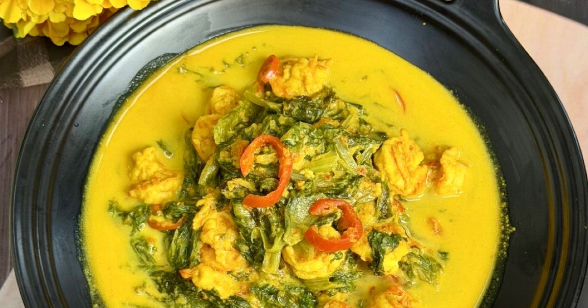 Gulai Udang Selada Air