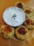 Keto Zucchini Fritters with Almond Flour & Shredded Cheese