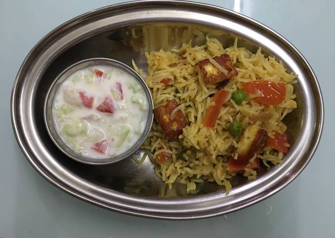 Mix veg paneer biryani