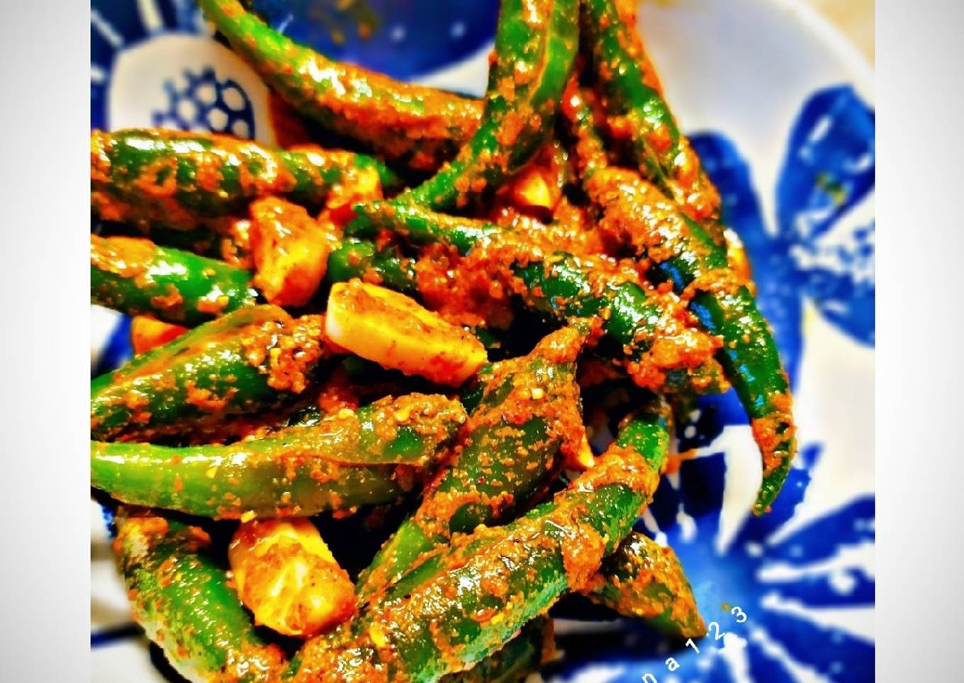 Acar cabe India/ Indian chili pickle
