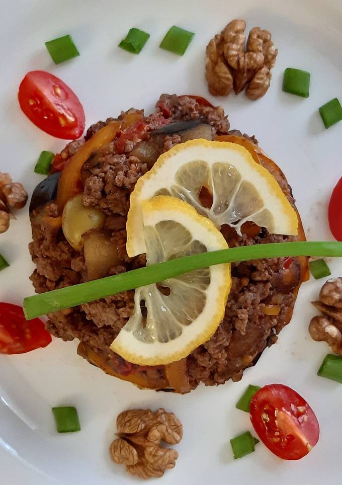 Фарш с овощами