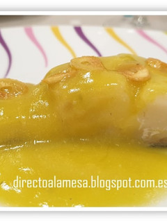 Una foto de Bacalao al pil pil