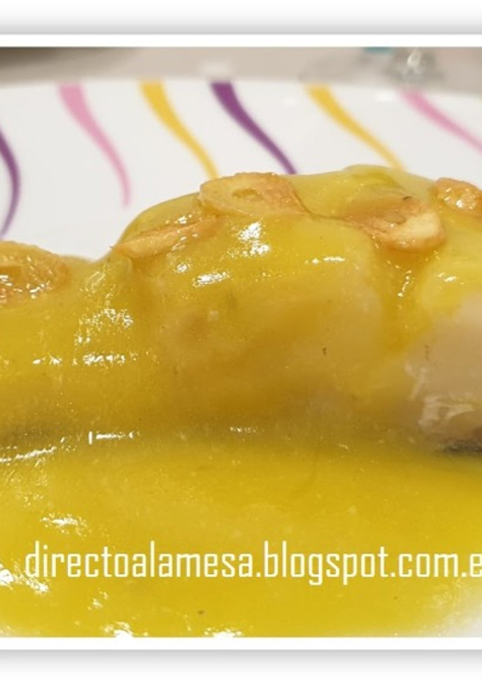 Una foto de Bacalao al pil pil