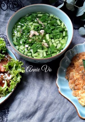 Hình của món Cơm nhà 3 món 100k.