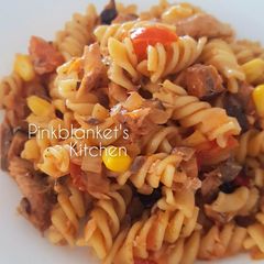 A picture of Fusilli in Mackerel Sauce.