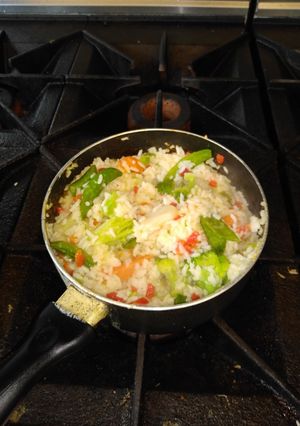A picture of Broccoli Pimento Rice.