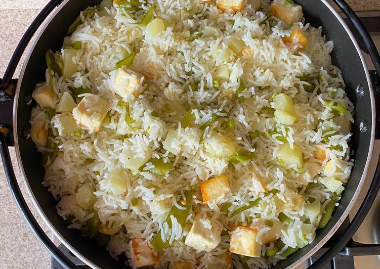 Everyday of Paneer potato rice