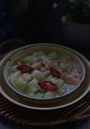 Gambar Tumis Labu Air Bersama Udang