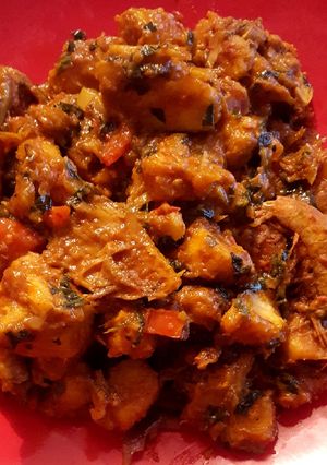 A picture of Yam porridge.