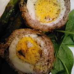 A picture of Scotch eggs.
