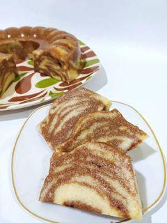 Foto resep Puding Roti Tawar Zebra