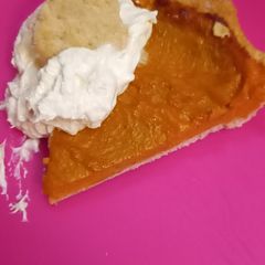 A picture of Pumpkin pie 🥧 airfryer. Low sugar.