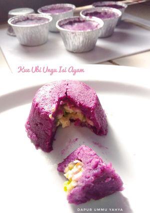 Foto resep Kue Ubi Ungu Isi Ayam (MPASI Menu 4*)