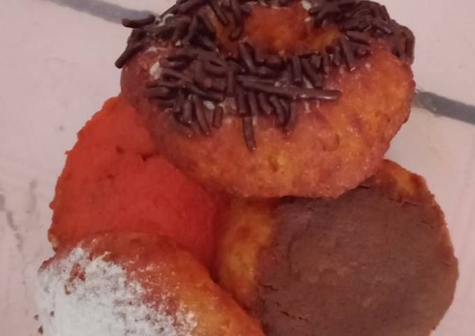 Resep Donat mini kentang aneka rasa, Bikin Ngiler