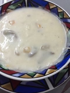 صورة لوصفة شوربة الفطر والذرة