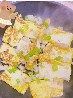 蔥燒雞蛋豆腐 的食譜成品照片