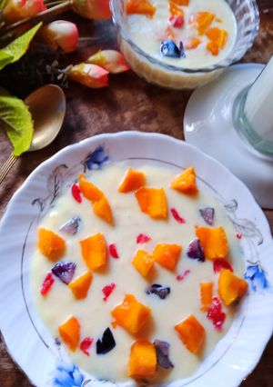 ম‍্যাঙ্গো কাস্টার্ড(Mango custerd recipe in bengali) রেসিপির প্রধান ছবি