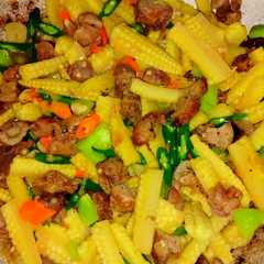 รูปของ Tumis baby corn cabe ijo