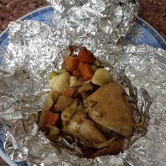 A picture of Foil chicken.