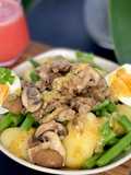 🇧🇪 ENSALADA de LIEJA vegetariana ("Salade Liégeoise" / "Luikse salade", Bélgica)