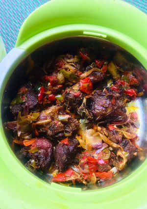 A picture of Pepper meat🌶🥩.