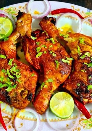 A picture of Tandoori Grilled Chicken (Indian Style).