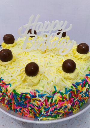 Foto resep Bolu Kukus Santan Pandan "Happy Birthday"🎂🎉❤️