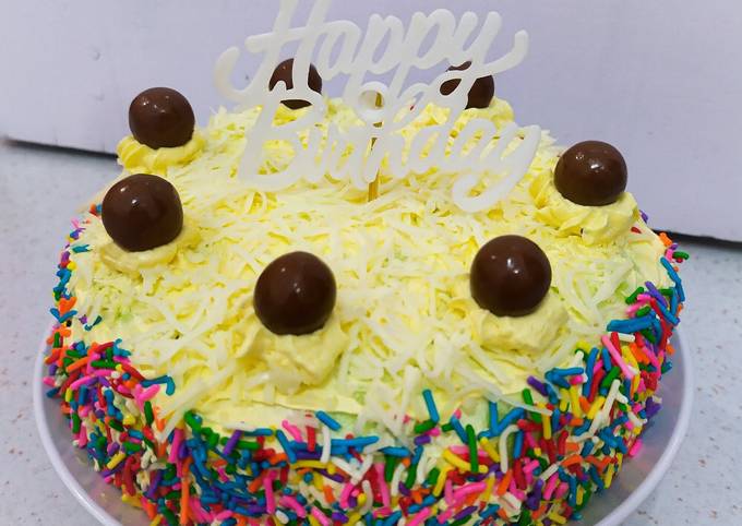 Resep Bolu Kukus Santan Pandan "Happy Birthday"🎂🎉❤️, Menggugah Selera