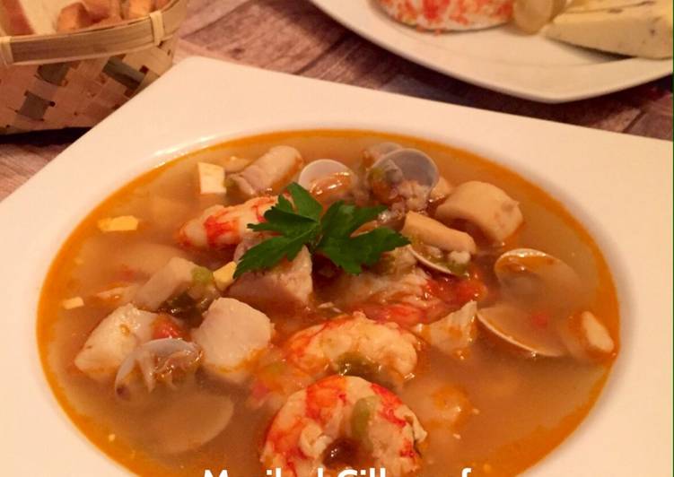 Sopa de marisco Receta de Maribel.Cillerosf Cookpad