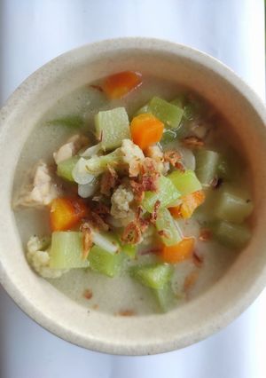 Foto resep Lodeh labu siam wortel