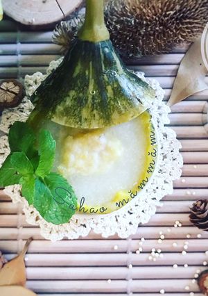Hình của món Cháo Diêm Mạch Cá Lóc Bí Ngòi Vàng.
