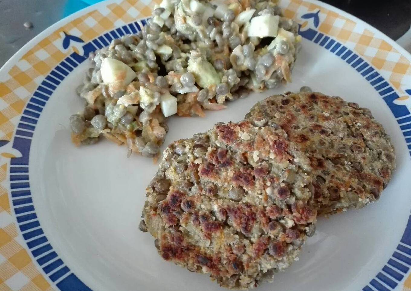 Hamburguesa de lentejas