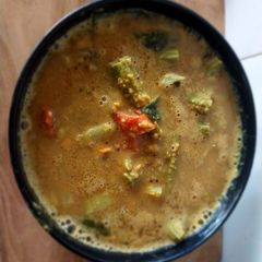A picture of Horse gram Sambhar.