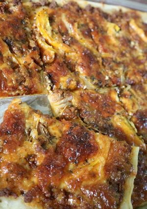 Foto resep Italian pizza / pizza kulit tipis