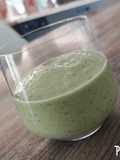 Gaspacho concombre, petit pois & avocat