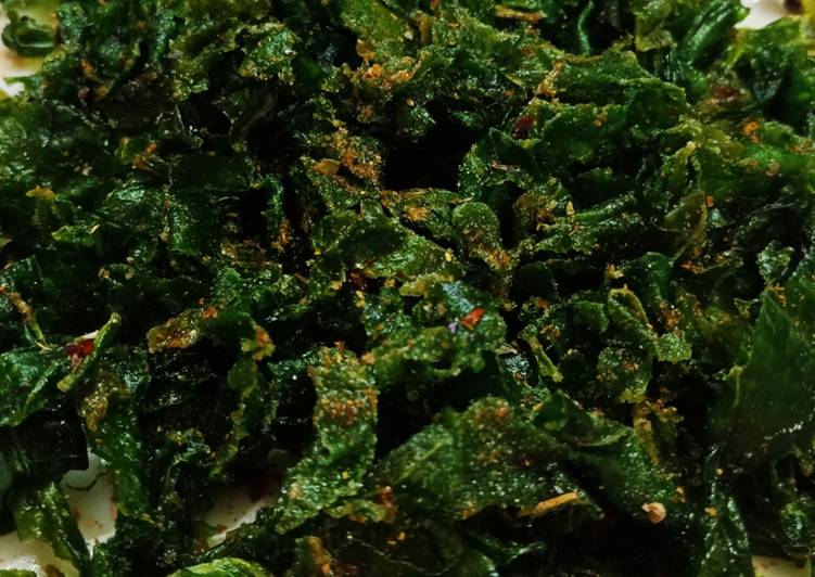 Recipe of Homemade Crackling spinach