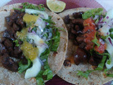 Taco de riñón de res
