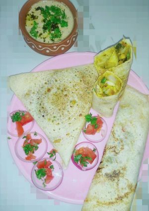 मसाला डोसा(Masala dosa recipe in Hindi) रेसिपी मुख्य फोटो