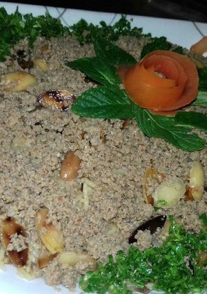 صورة لوصفة مقلوبة باذنجان باللحمة