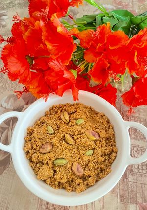 रोटी चीनी का चुरमा (roti cheeni ka churma recipe in Hindi) रेसिपी मुख्य फोटो