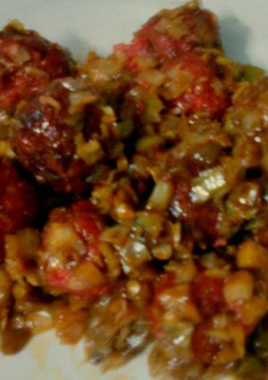 A picture of Dry manchurian.