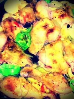 صورة لوصفة صينية دجاج وبطاطا بالفرن