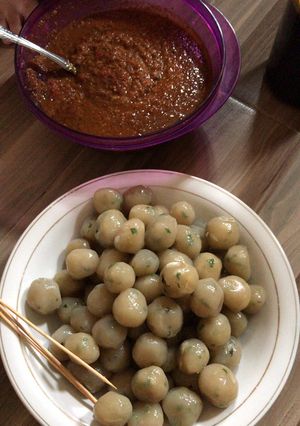 Foto resep Cilok Isi Ayam Bumbu Kacang