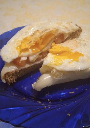 Φωτογραφία της συνταγής Τύπου Croque Madame για δίαιτα!