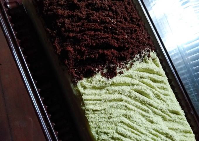 Puding cheese cake greentea oreo