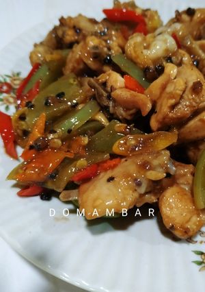 Foto resep Ayam lada hitam sederhana